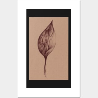 Cinnamon Leaves - Prisma Pencil Drawing Posters and Art